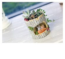 Load image into Gallery viewer, Tree hole story decoration resin flower pot