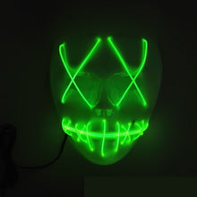 Load image into Gallery viewer, Halloween Horror Slit Mouth And Crosseye LED Plastic Glowing Mask