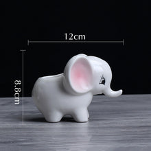 Load image into Gallery viewer, Elephant ceramic flowerpot