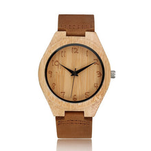 Load image into Gallery viewer, Bamboo Analog Quartz Nature Wood Wrist Watch