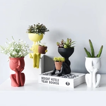 Load image into Gallery viewer, Portrait Art Personality Resin Flower Pot