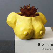 Load image into Gallery viewer, Art Succulent Flower Pot Ceramic Creative Personality Plant Human Flower