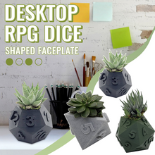 Load image into Gallery viewer, 3D Printed Plant Pot Table Top RPG Dice Succulent Planter Set Home Decoration Multifunction Garden Flower Pot