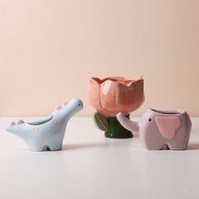 Load image into Gallery viewer, Succulent Ceramic Flower Pot Cute Animal Pot Cactus Decoration