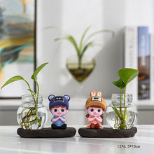 Load image into Gallery viewer, Green Radish Hydroponic Plant Pots And Utensils Transparent Desk Decorations Home Furnishings