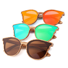 Load image into Gallery viewer, Handmade Polarized Wood Grain Sunglasses Angle's Wing