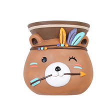 Load image into Gallery viewer, Indian Style Wall Mounted Plant Pot Wall Hanging Succulent Pots Cartoon Animal Shape Resin Indoor Flower Pots for Home Decor
