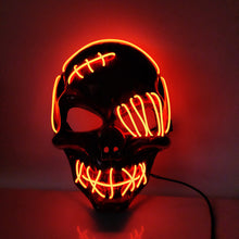Load image into Gallery viewer, Scar One-eyed Pirate Mask Bloody Horror Cold Light Halloween Mask Led Glowing Mask