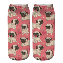 Load image into Gallery viewer, Dog PUG cartoon 3D printing socks