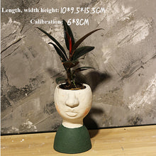Load image into Gallery viewer, Happy House Art Portrait Sculpture Flower Pot Flower Vessel