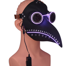Load image into Gallery viewer, LED glowing plague doctor mask