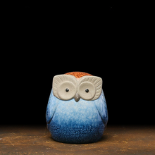 Load image into Gallery viewer, Ceramic owl ornament decoration