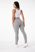 Load image into Gallery viewer, Shascullfites melody cotton bum lifting leggings booty shaping gray push up pants women