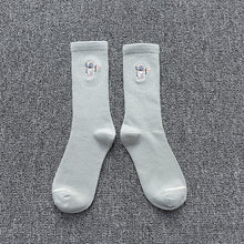 Load image into Gallery viewer, Embroidered cotton socks astronaut all-match socks sports socks