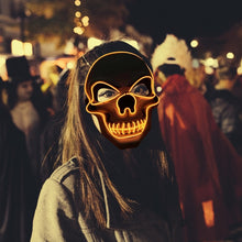 Load image into Gallery viewer, Skull LED Glowing Halloween Mask