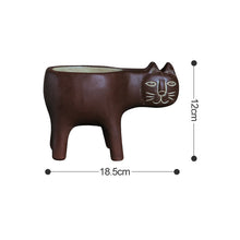 Load image into Gallery viewer, Cartoon Cat Shaped Gardening Green Planting Pots Home Crafts