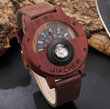 Load image into Gallery viewer, Multifunctional Compass Wood Watch Outdoor Sports Watch