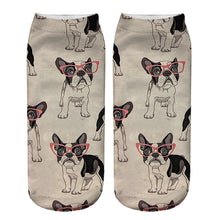 Load image into Gallery viewer, Dog PUG cartoon 3D printing socks