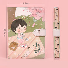 Load image into Gallery viewer, Fruit Print Notebook Planner Magnetic Buckle PU NoteBook Yearly Agenda Color Illustration Daily Plan Kawaii Stationery