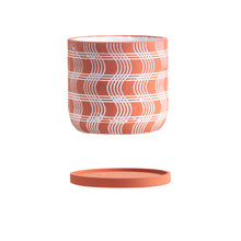 Load image into Gallery viewer, Cement Flower Pot Retro Style Plant Succulent Round With Tray