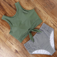 Load image into Gallery viewer, Printed High Waist Bikini