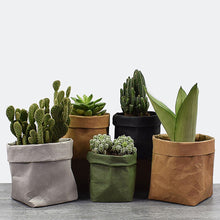 Load image into Gallery viewer, Flower pot supplies washed kraft paper storage bag