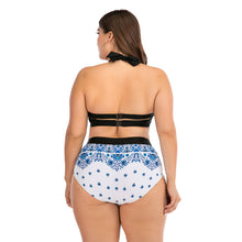 Load image into Gallery viewer, Fat woman underwire big cup ladies swimsuit