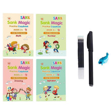 Load image into Gallery viewer, Sank Magic Practice Copybook no erase children's poster in English grooved poster