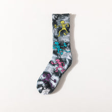 Load image into Gallery viewer, Trendy Tie-Dye Stockings Skull Skateboard Socks