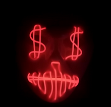 Load image into Gallery viewer, LED US dollar party mask