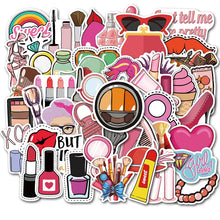 Load image into Gallery viewer, Doodle cosmetic suitcase stickers