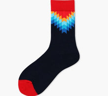 Load image into Gallery viewer, 2021 new women socks 1 pair long cotton color geometric autumn socks novelty fashion lady happy socks