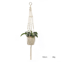 Load image into Gallery viewer, Custom Hand-knitted Hanging Flowerpot Net Bag