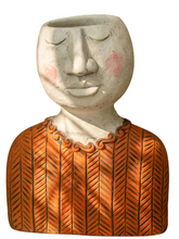 Load image into Gallery viewer, Happy House Art Portrait Sculpture Flower Pot Flower Vessel