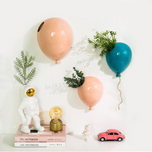 Load image into Gallery viewer, Nordic Creative American Ceramic Balloon Wall Hanging Flower Pot Room Wall Hanging Flower Vase Home Wall Decoration