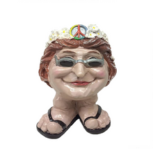 Load image into Gallery viewer, Muggle Face Flower Pot Garden Decoration Doji Jim Plant Flower Pot Sculpture