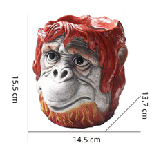 Load image into Gallery viewer, Simulation Resin Ape Head Flower Pot