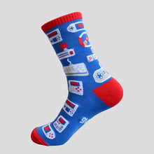 Load image into Gallery viewer, Letter Jacquard Mid-tube Cotton Casual Socks