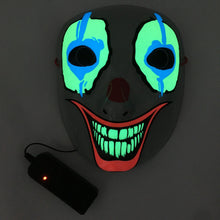 Load image into Gallery viewer, LED Mask Luminous Glowing Halloween Party Mask Neon EL Mask Halloween Cosplay Mask