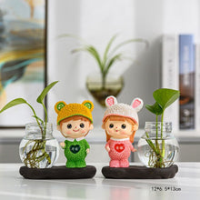 Load image into Gallery viewer, Green Radish Hydroponic Plant Pots And Utensils Transparent Desk Decorations Home Furnishings
