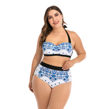 Load image into Gallery viewer, Fat woman underwire big cup ladies swimsuit