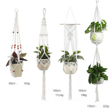 Load image into Gallery viewer, Custom Hand-knitted Hanging Flowerpot Net Bag