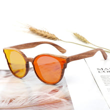 Load image into Gallery viewer, Handmade Polarized Wood Grain Sunglasses Angle's Wing