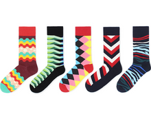 Load image into Gallery viewer, New classic striped socks men's street socks personality skateboard cotton socks