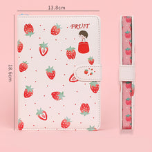 Load image into Gallery viewer, Fruit Print Notebook Planner Magnetic Buckle PU NoteBook Yearly Agenda Color Illustration Daily Plan Kawaii Stationery