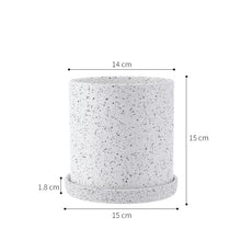 Load image into Gallery viewer, Ceramic Flower Pot Orchid Small with Tray Office Desktop Home