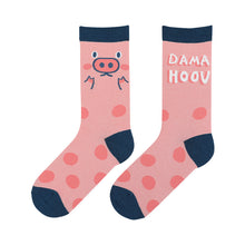 Load image into Gallery viewer, Zoo cartoon illustration female socks cute trendy socks cotton socks in tube socks
