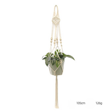 Load image into Gallery viewer, Custom Hand-knitted Hanging Flowerpot Net Bag