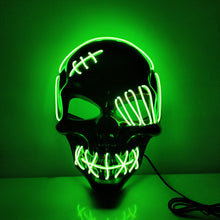 Load image into Gallery viewer, Scar One-eyed Pirate Mask Bloody Horror Cold Light Halloween Mask Led Glowing Mask
