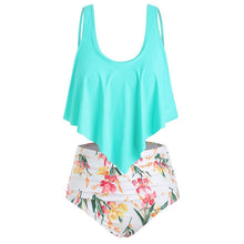 Load image into Gallery viewer, Plus size swimsuit bikini split swimsuit